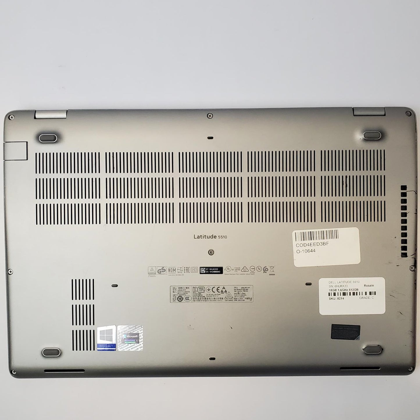 DELL LATITUDE 5510 Win 11 Home I5-10210U 16GB RAM 512GB NVME | Grade C | 8214