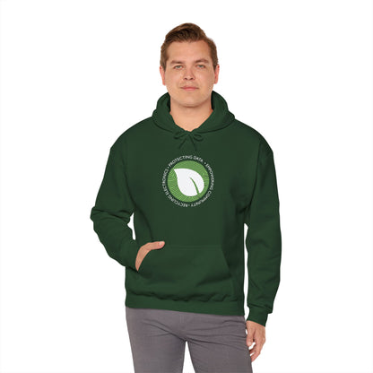 Eco-Friendly Leaf Printed Unisex Heavy Blend™ Hooded Sweatshirt