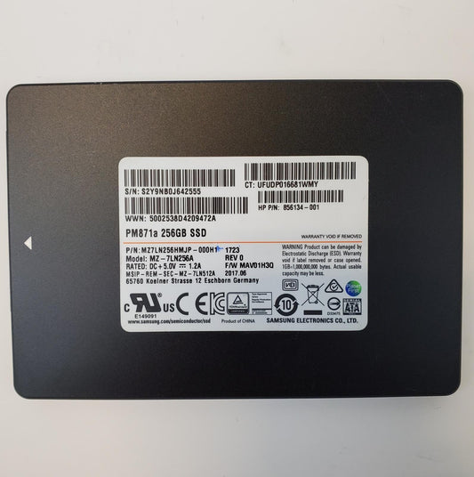 Samsung MZ-7LN256A 256GB 2.5" SATA Internal SSD | Grade A | 9360