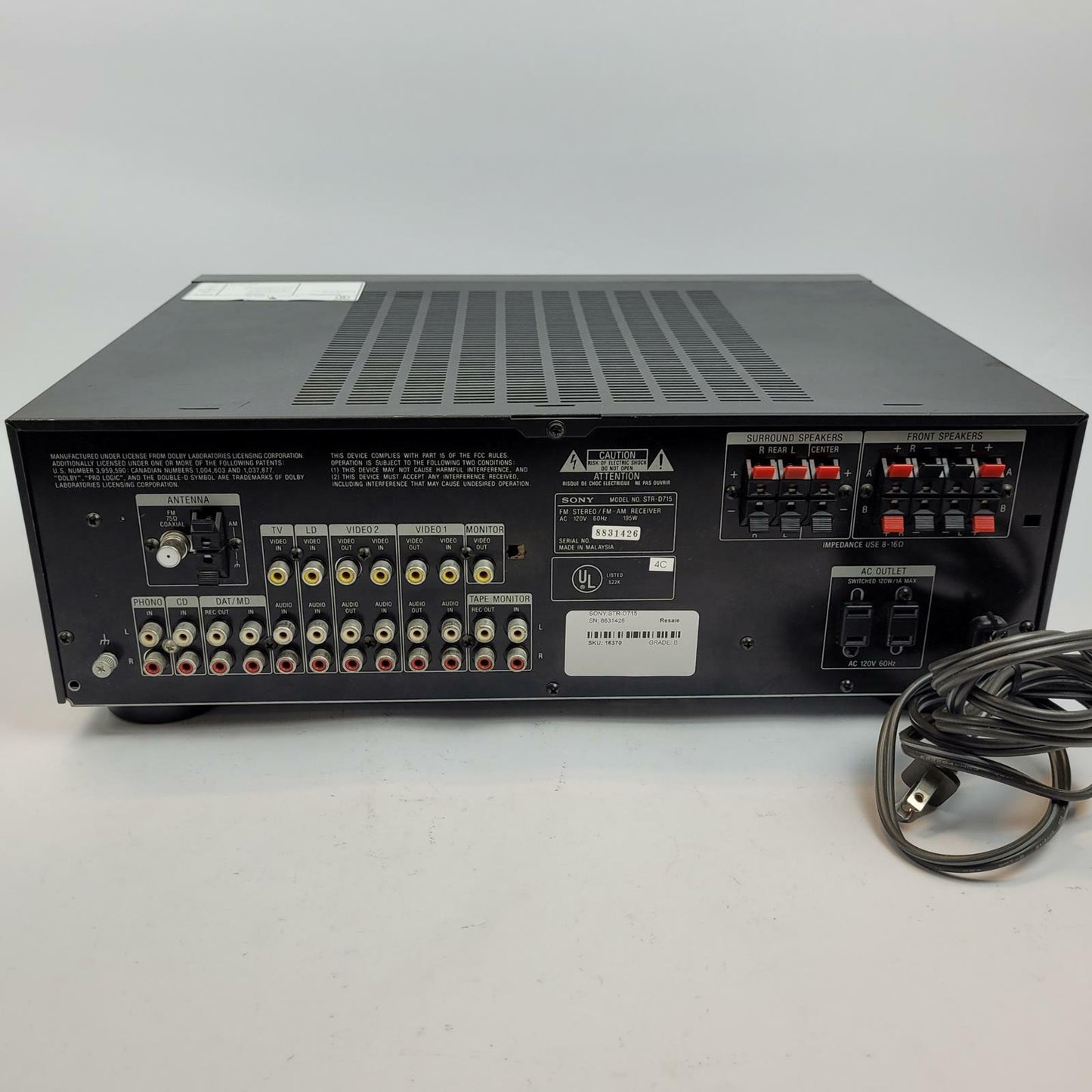 Sony STR-D715 5.1-Channel AV Receiver | Grade B