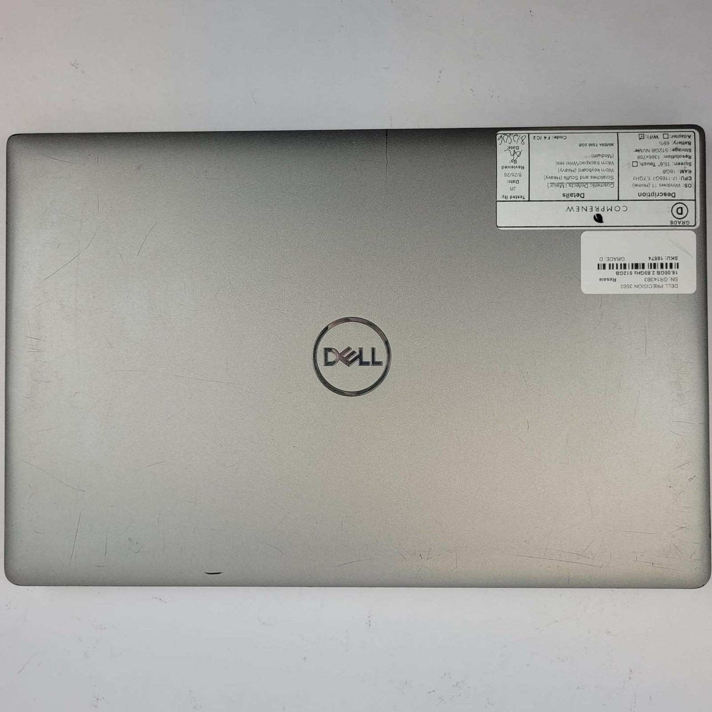 DELL PRECISION 3560 Windows 11 Home Core i7 1165G7 16GB RAM 512GB NVME | Grade D