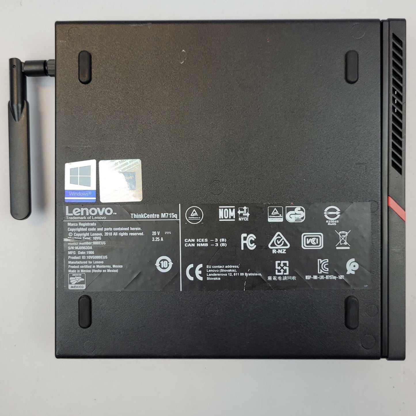 LENOVO THINKCENTRE M715Q Win 11 R3 PRO 2200GE 4GB RAM 256GB NVMe | Grade B
