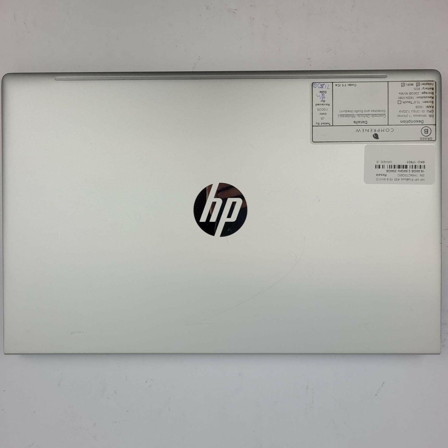 HP ProBook 450 G10 Win 11 Home Core i3 1315U 16GB RAM 256GB NVME | Grade B
