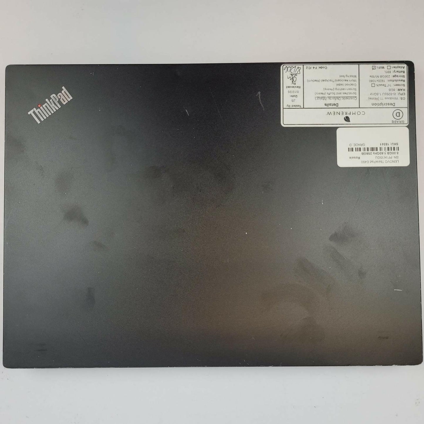 LENOVO ThinkPad E490 Windows 11 Home Core i5 8265U 8GB RAM 256GB NVME | Grade D