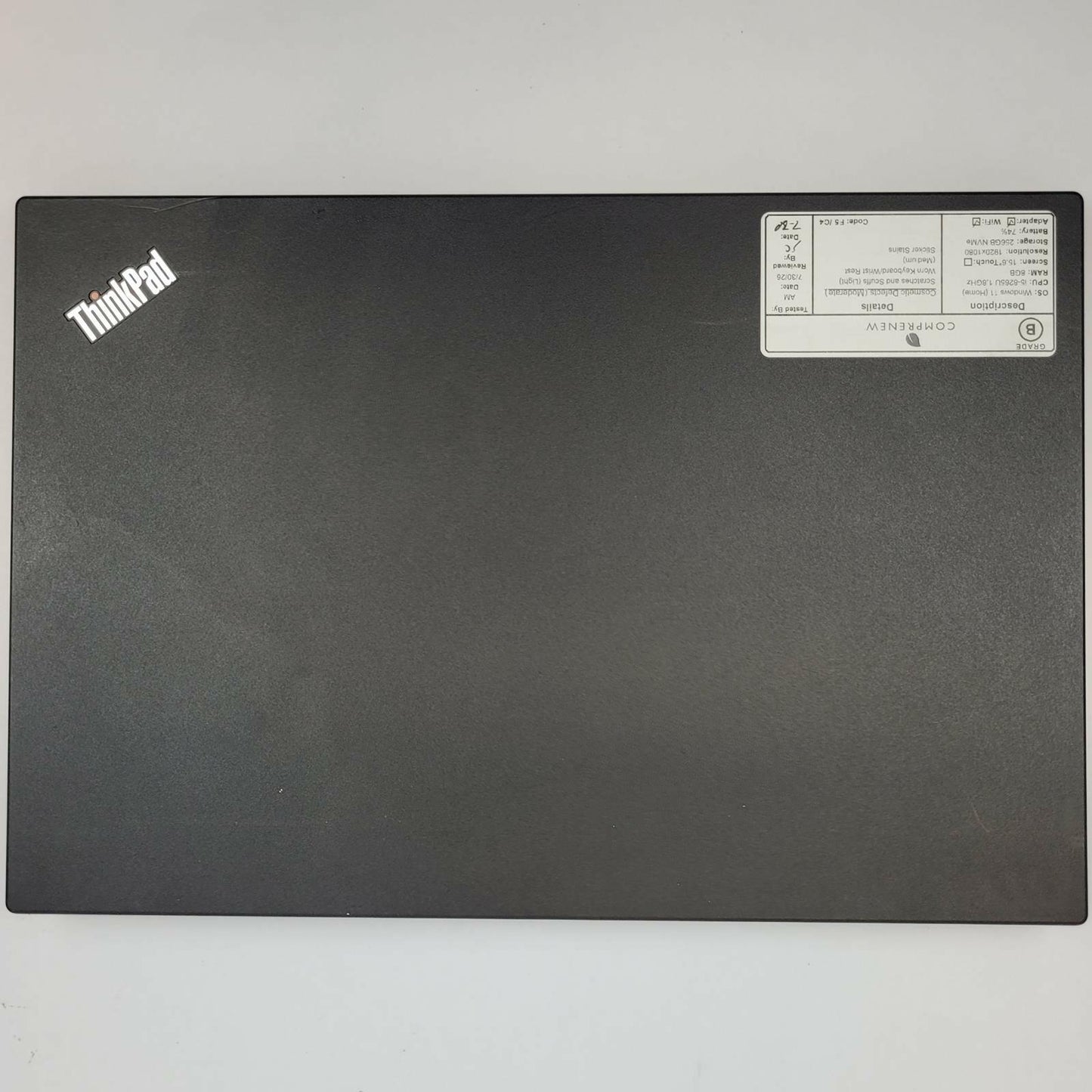 LENOVO ThinkPad L590 Windows 11 Home Core i5 8265U 8GB RAM 256GB NVME | Grade B
