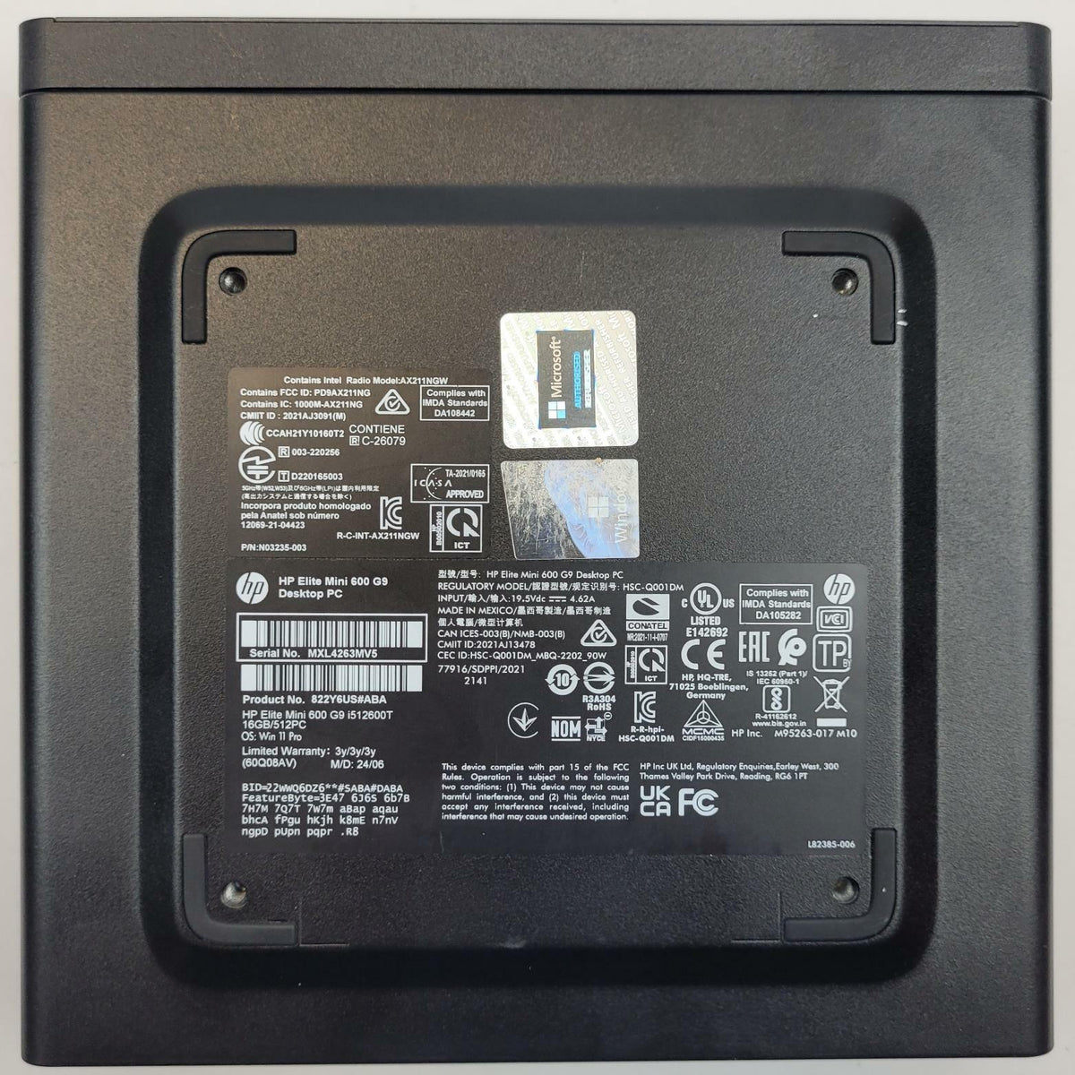 HP Elite Mini 600 G9 Win 11 i5 12600T 8GB RAM 256GB NVMe | Grade B