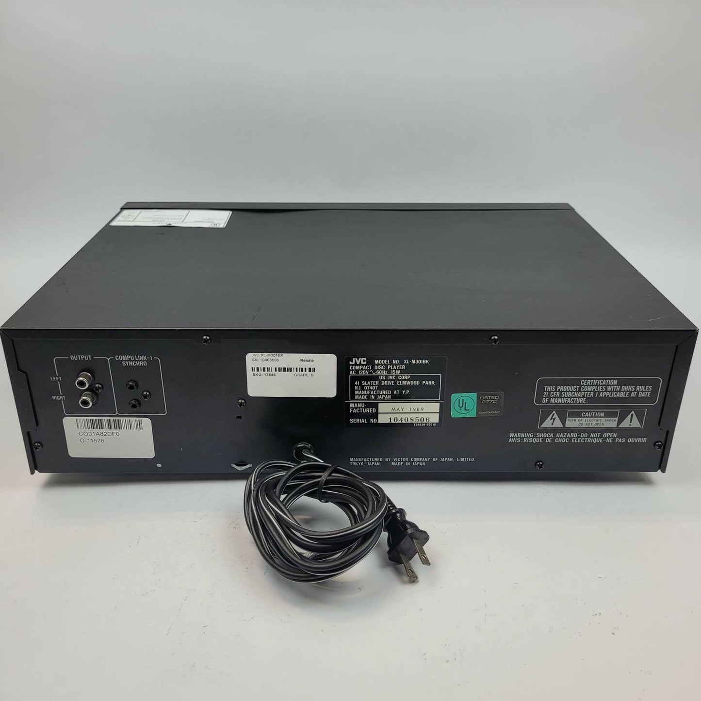 JVC XL-M301BK 6-Disc Cartridge CD Changer | Grade B