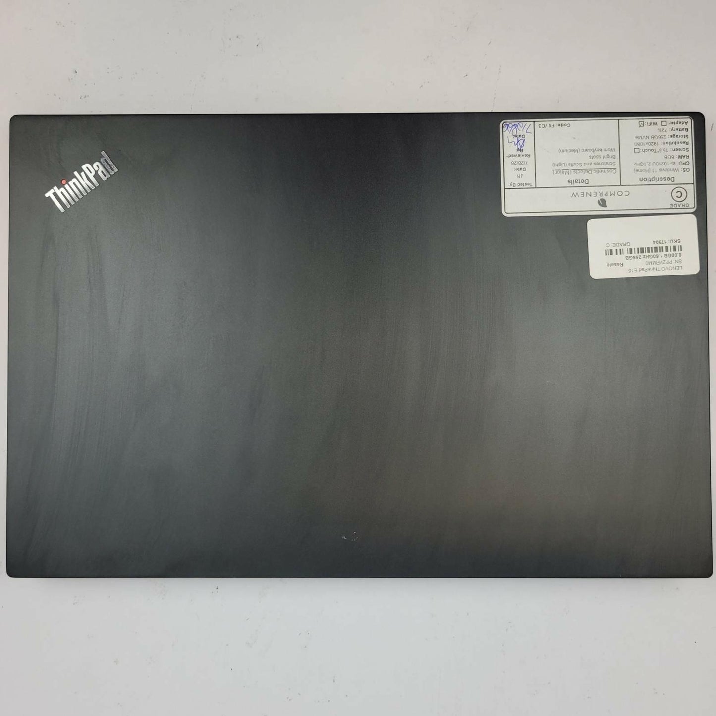 LENOVO ThinkPad E15 Windows 11 Home Core i5 10210U 8GB RAM 256GB NVME | Grade C