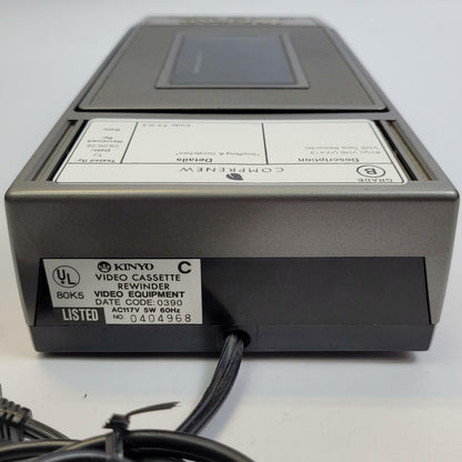Kinyo UV-413 Super Slim 1-Way VHS Rewinder | Grade B