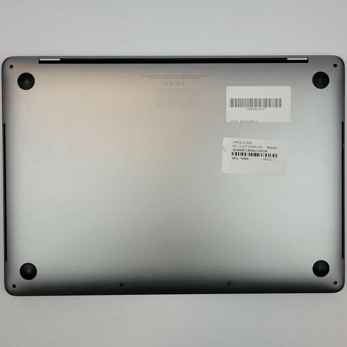 APPLE MacBook Pro A1989 MacOS Sequoia i7-8569U 16.00GB RAM 500GB NVME | Grade C