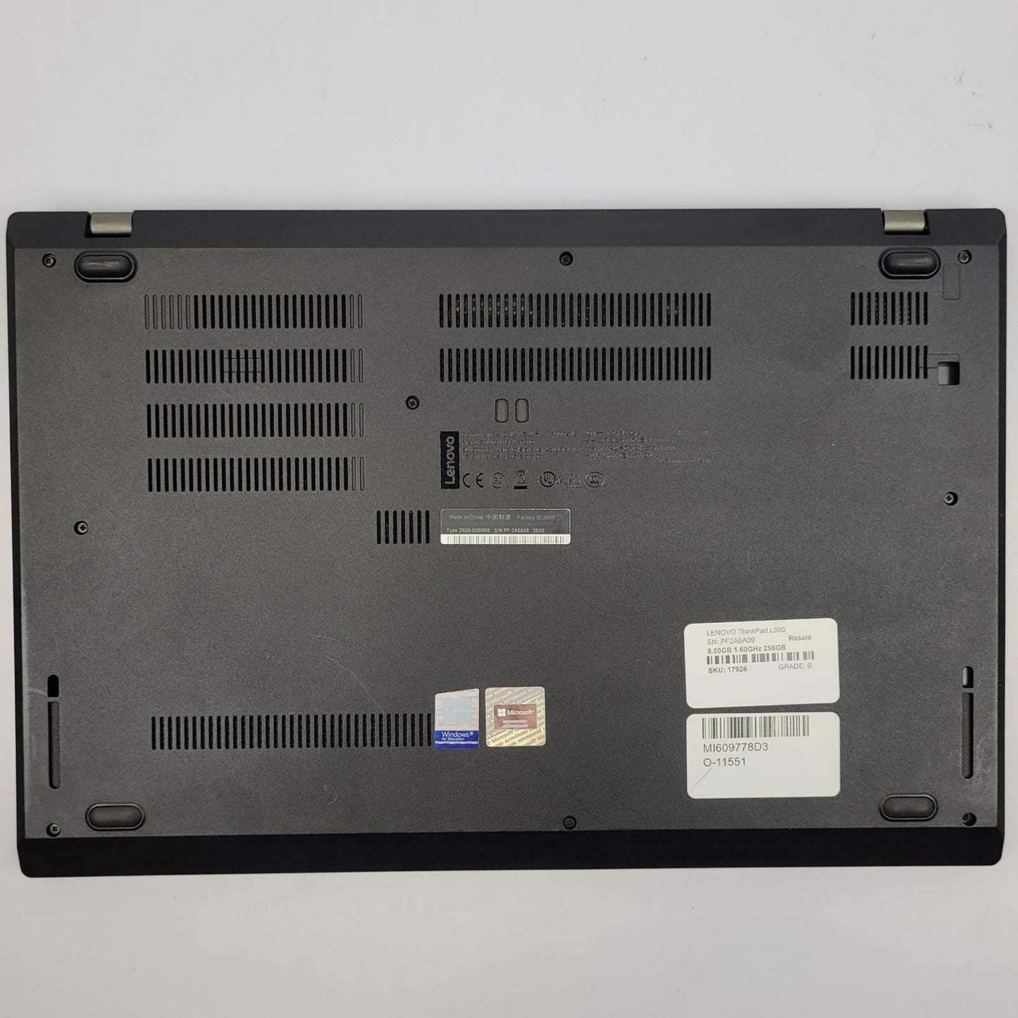 LENOVO ThinkPad L590 Windows 11 Home Core i5 8265U 8GB RAM 256GB NVME | Grade B