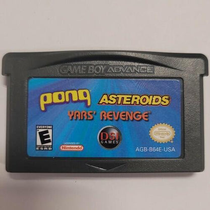 Pong Asteroids Yars' Revenge Game Boy Advance | Grade B