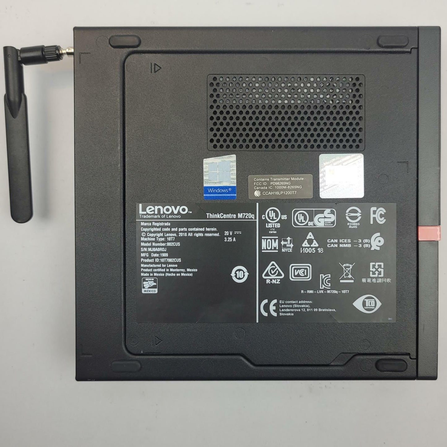 LENOVO THINKCENTRE M720Q Win 11 i5-8400T 8GB RAM 256GB NVMe | Grade B