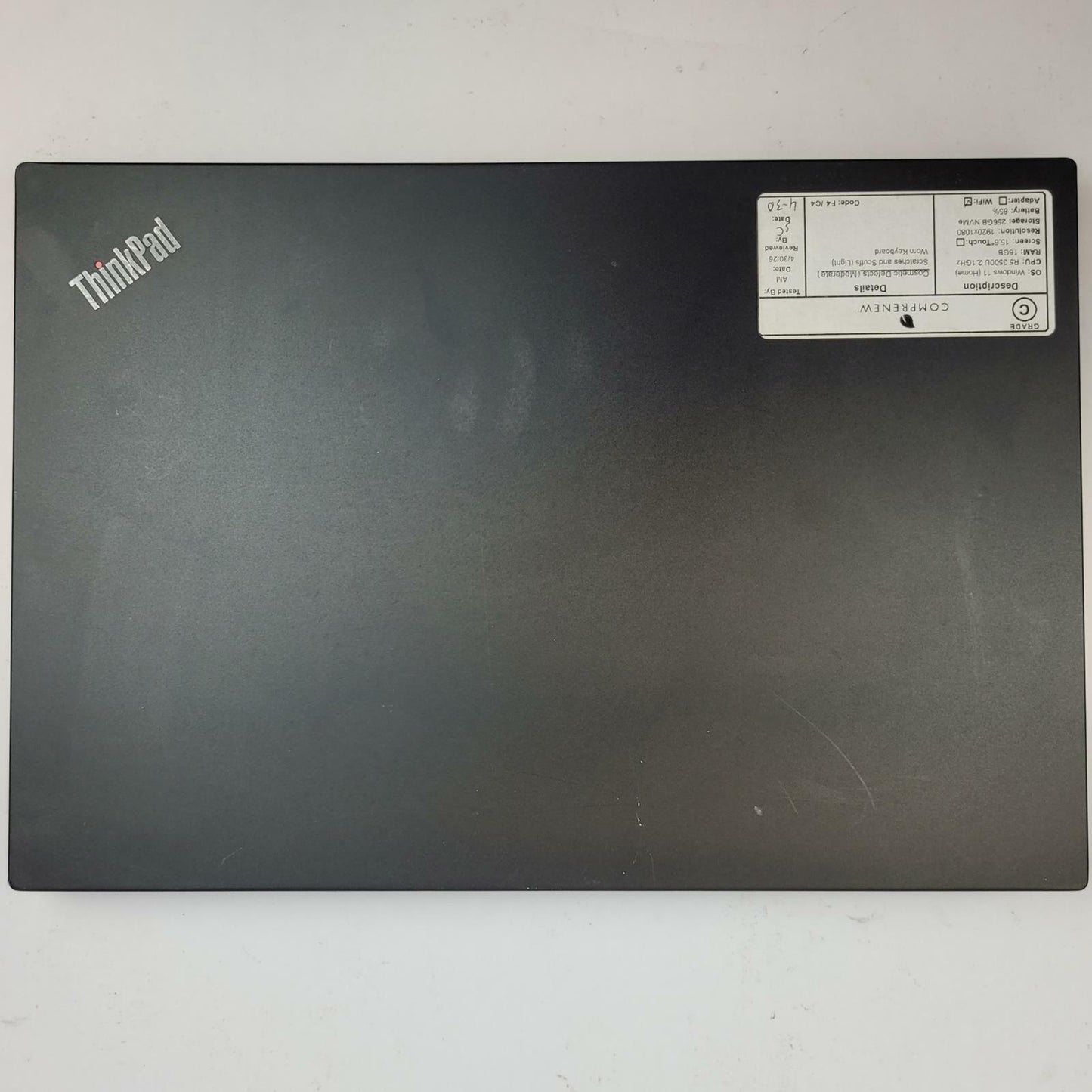 LENOVO THINKPAD E595 Windows 11 Home Ryzen 5 3500U 16GB RAM 256GB NVME | Grade C