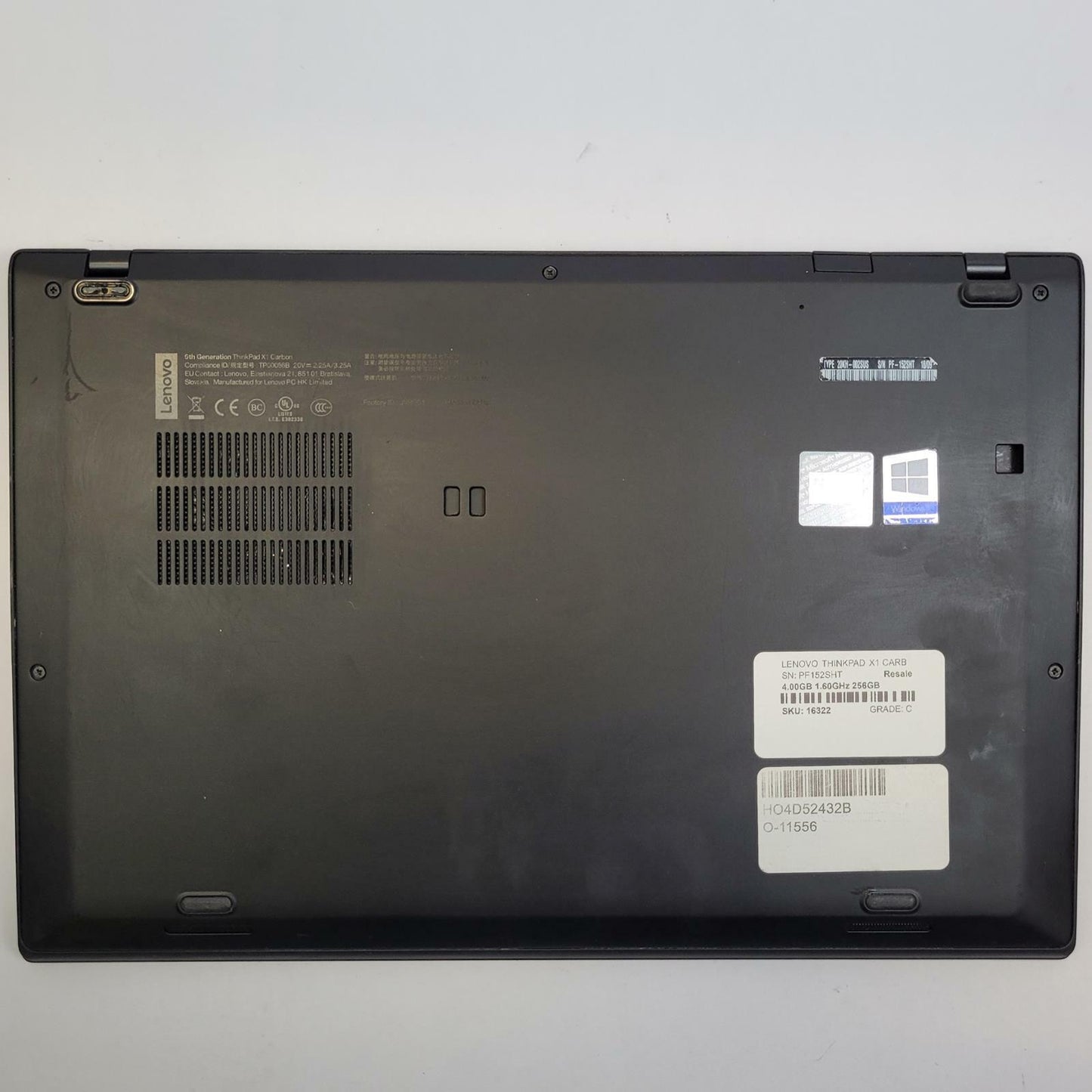 LENOVO THINKPAD X1 CARBON 6TH Win 11 i5-8250U 8GB RAM 256GB NVME | Grade C | 4