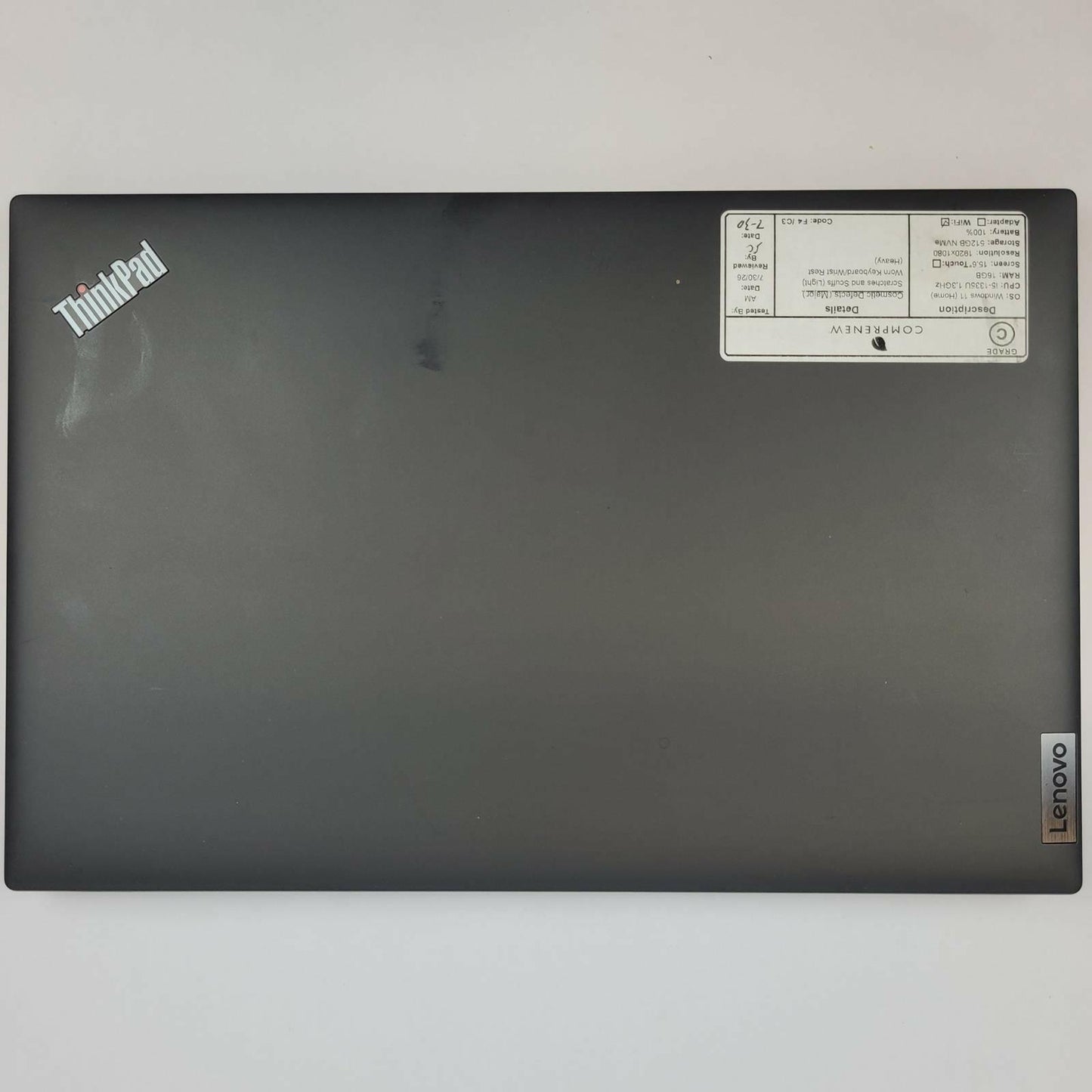 LENOVO ThinkPad L15 G4 Win 11 i5-1335U 16GB RAM 512GB NVME | Grade C