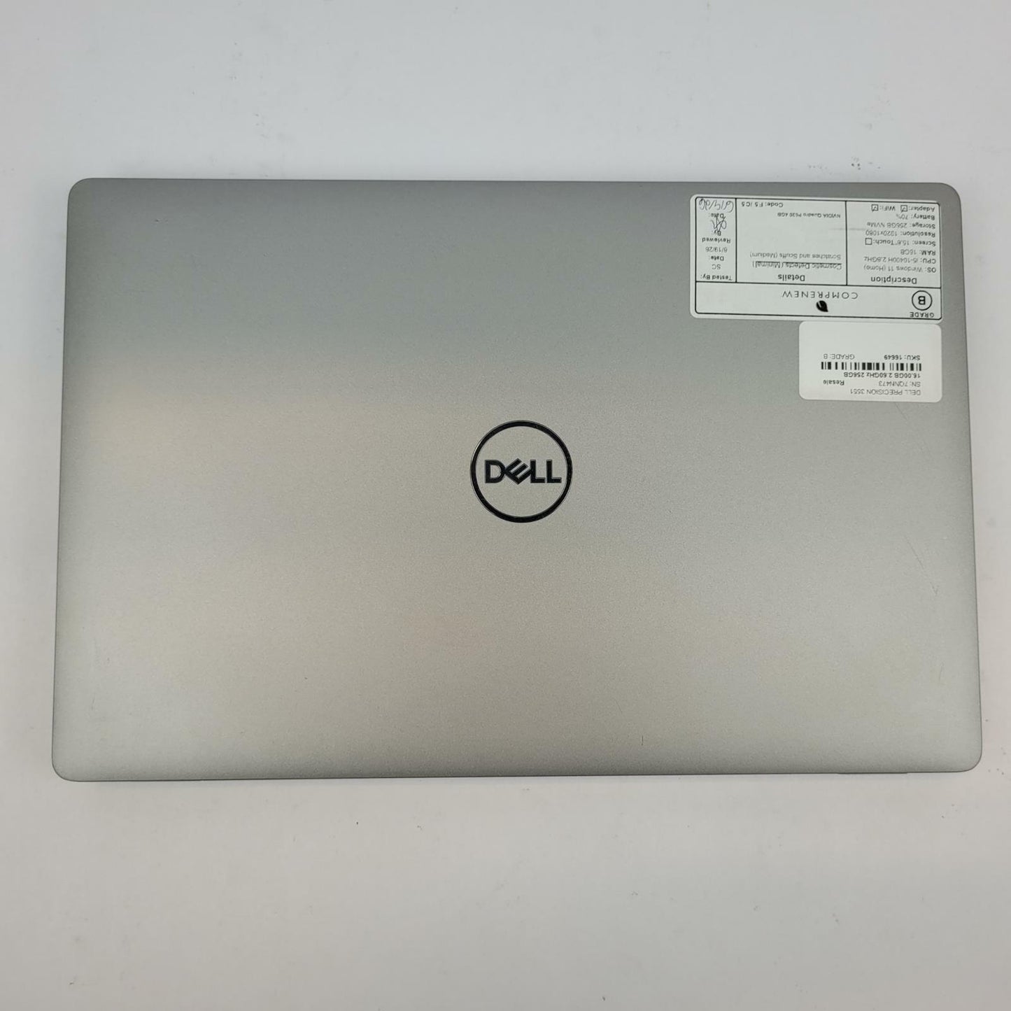 DELL PRECISION 3551 Windows 11 Home Core i5 10400H 16GB RAM 256GB NVME | Grade B
