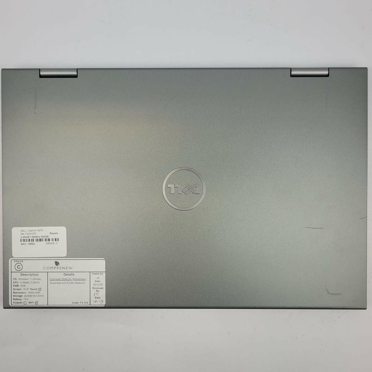 DELL Inspiron 5579 Windows 11 Home Core i7 8550U 4GB RAM 250GB SSD | Grade C