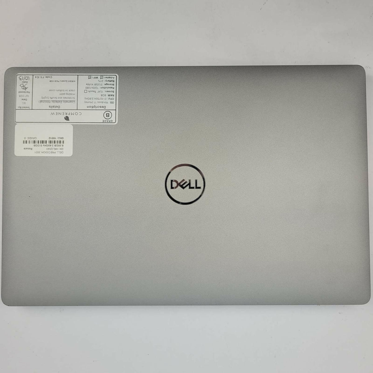 DELL PRECISION 3551 Windows 11 Home Core i7 10750H 8GB RAM 512GB NVME | Grade B