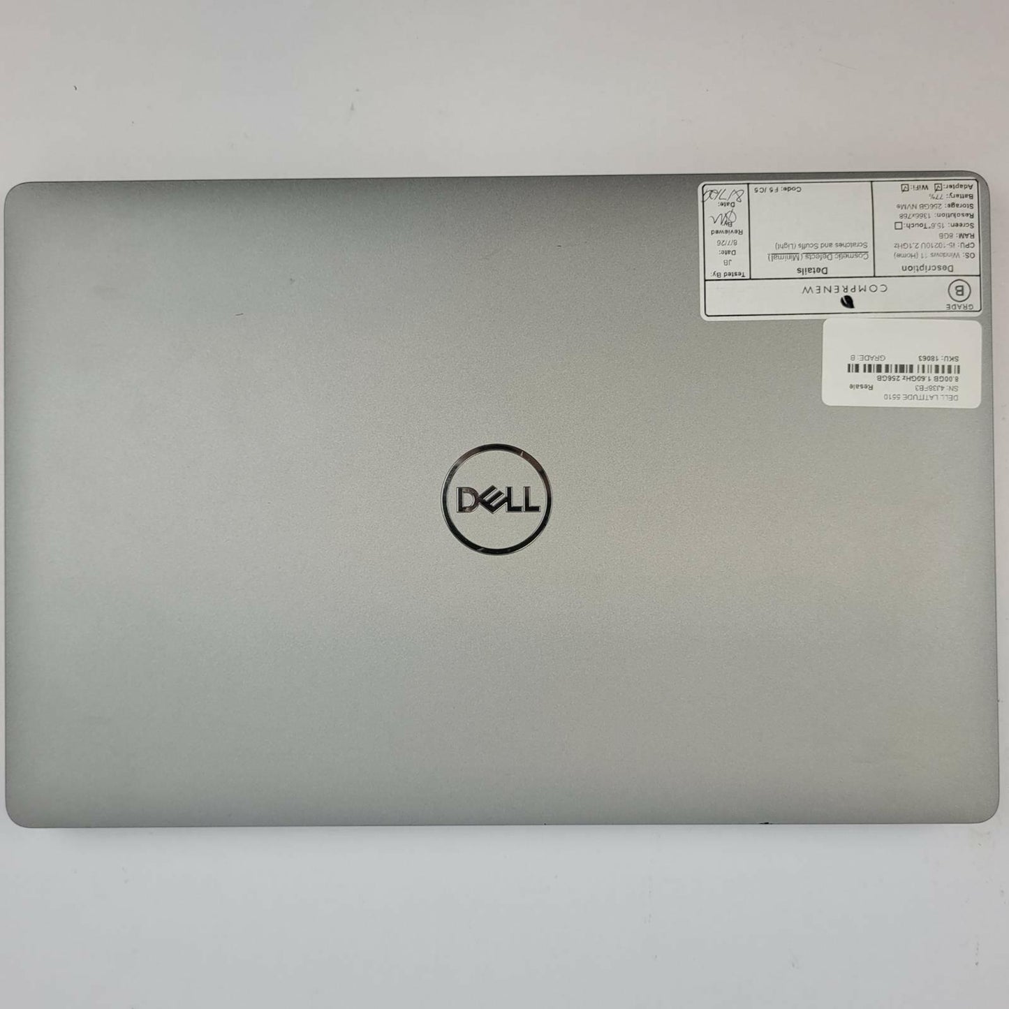 DELL LATITUDE 5510 Windows 11 Home Core i5 10210U 8GB RAM 256GB NVME | Grade B