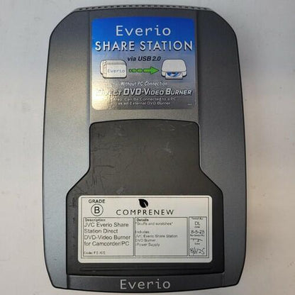 JVC CU-VD10U Everio Share Station Direct DVD-Video Burner | Grade B