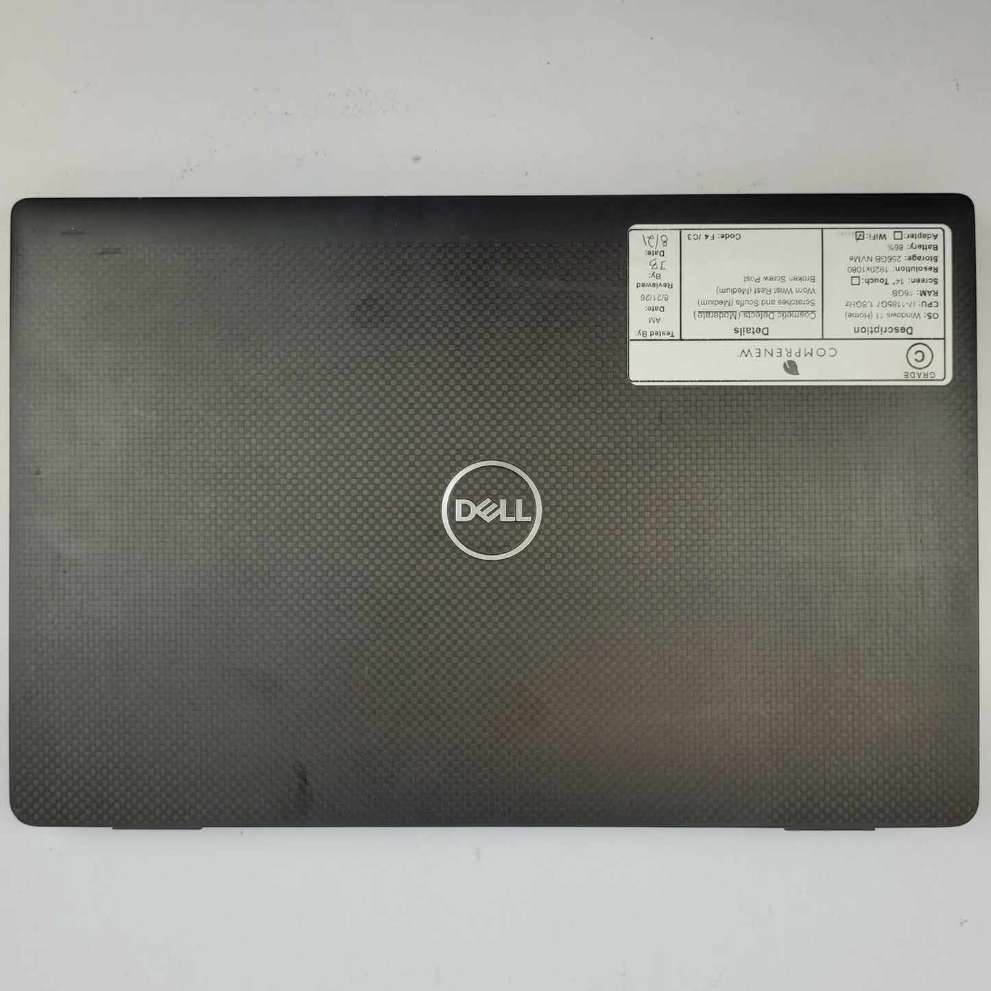 DELL LATITUDE 7320 Windows 11 Home Core i7 1185G7 16GB RAM 256GB NVME | Grade C