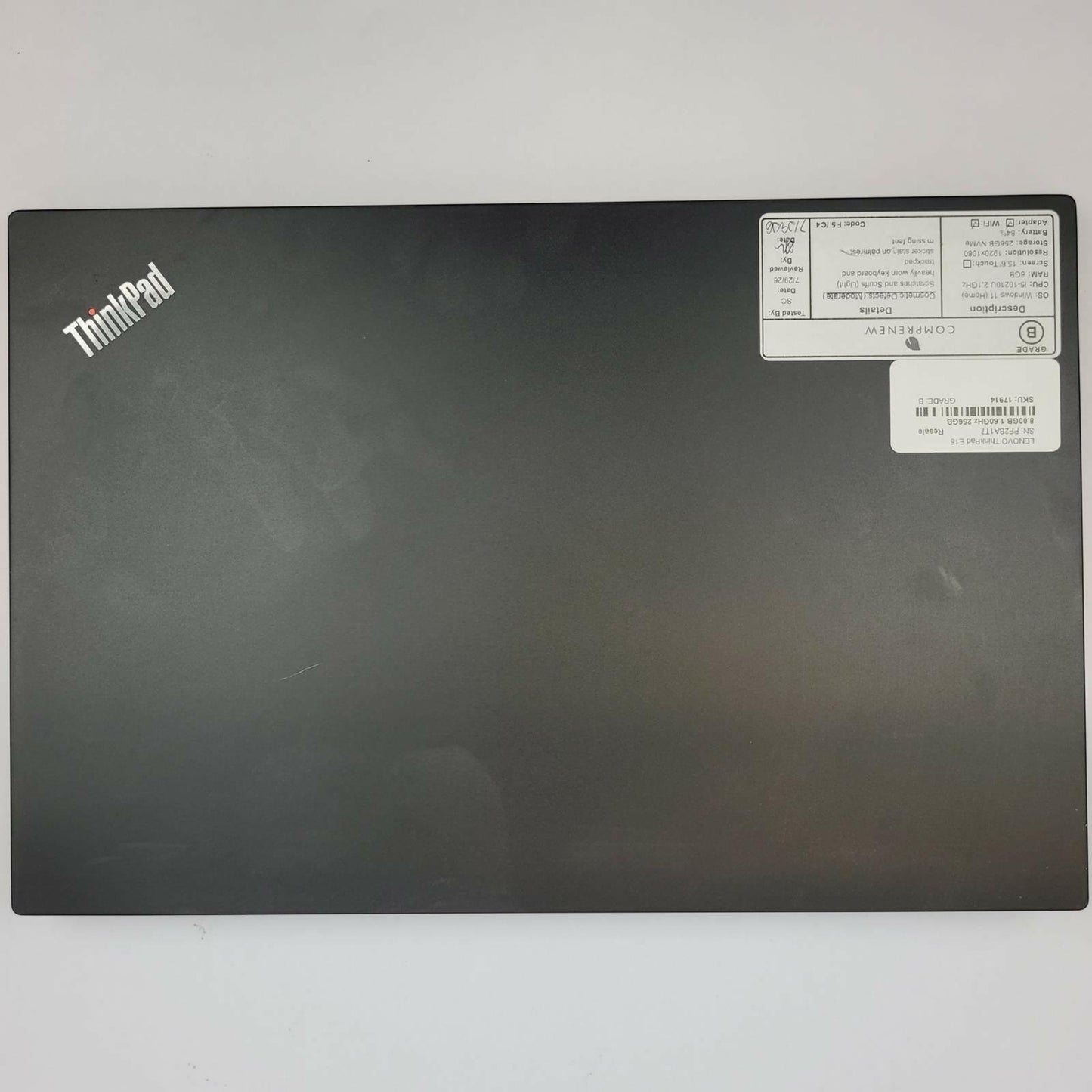 LENOVO ThinkPad E15 Win 11 i5-10210U 8GB RAM 256GB NVME | Grade B