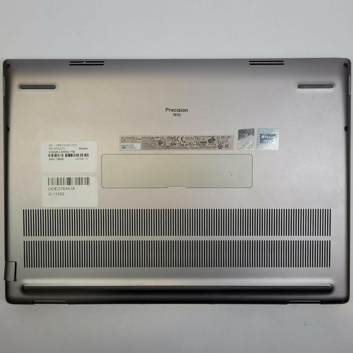 DELL PRECISION 7670 Windows 11 Home Core i7 12850HX 8GB RAM 1TB NVME | Grade B