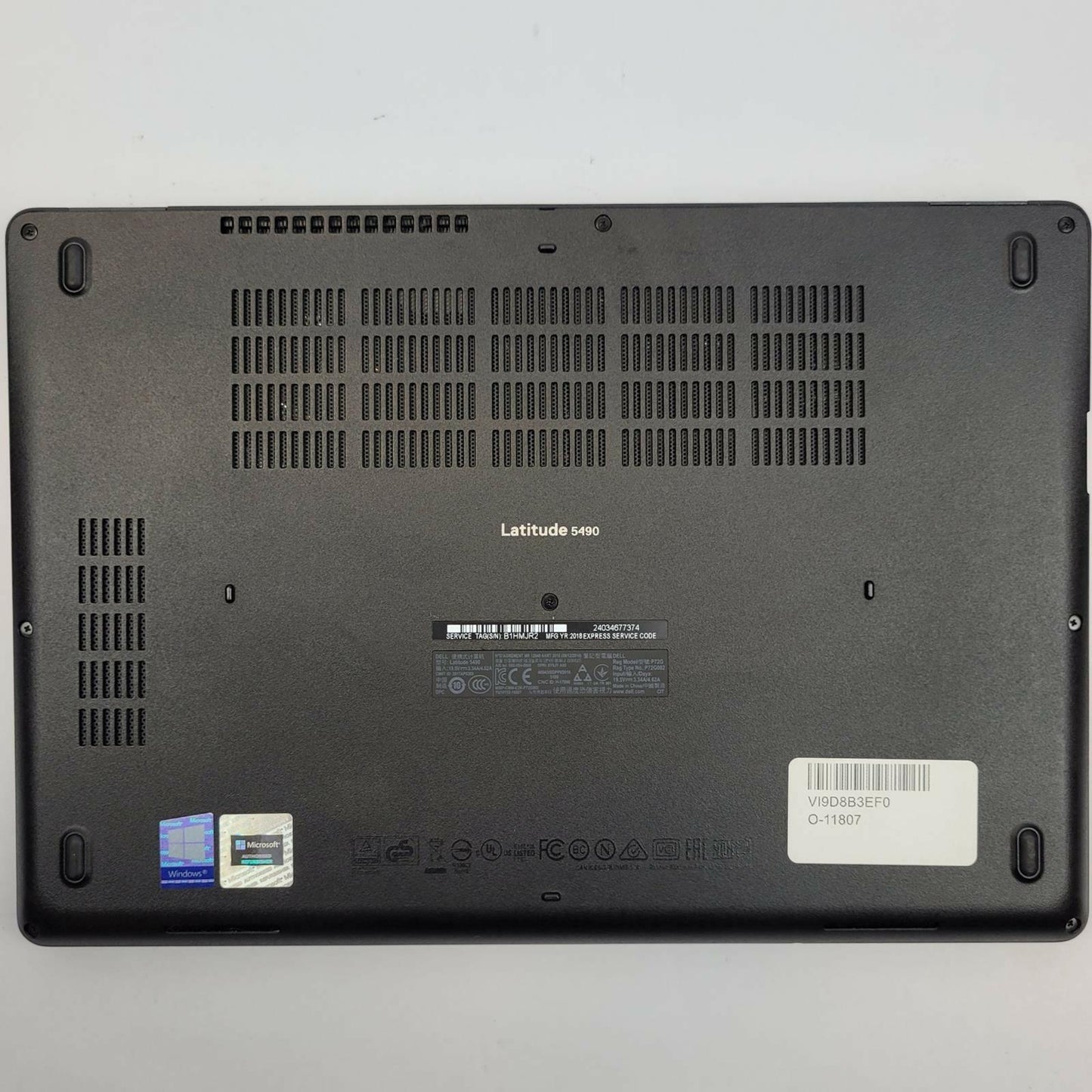 DELL LATITUDE 5490 Win 11 i5-8350U 8GB RAM 128GB SSD | Grade C | 18523