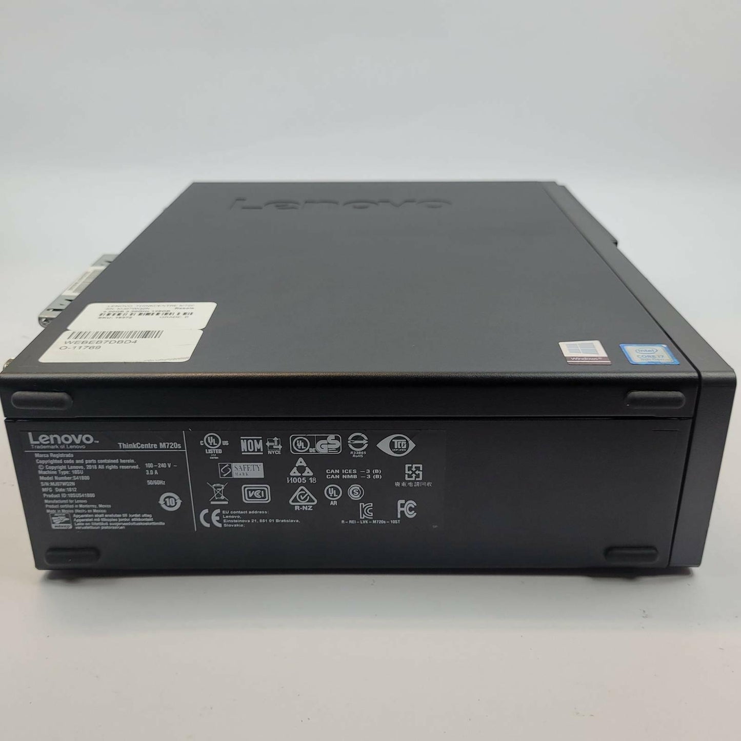 LENOVO THINKCENTRE M720S Win 11 i7-8700 8GB RAM 128GB NVMe | Grade B