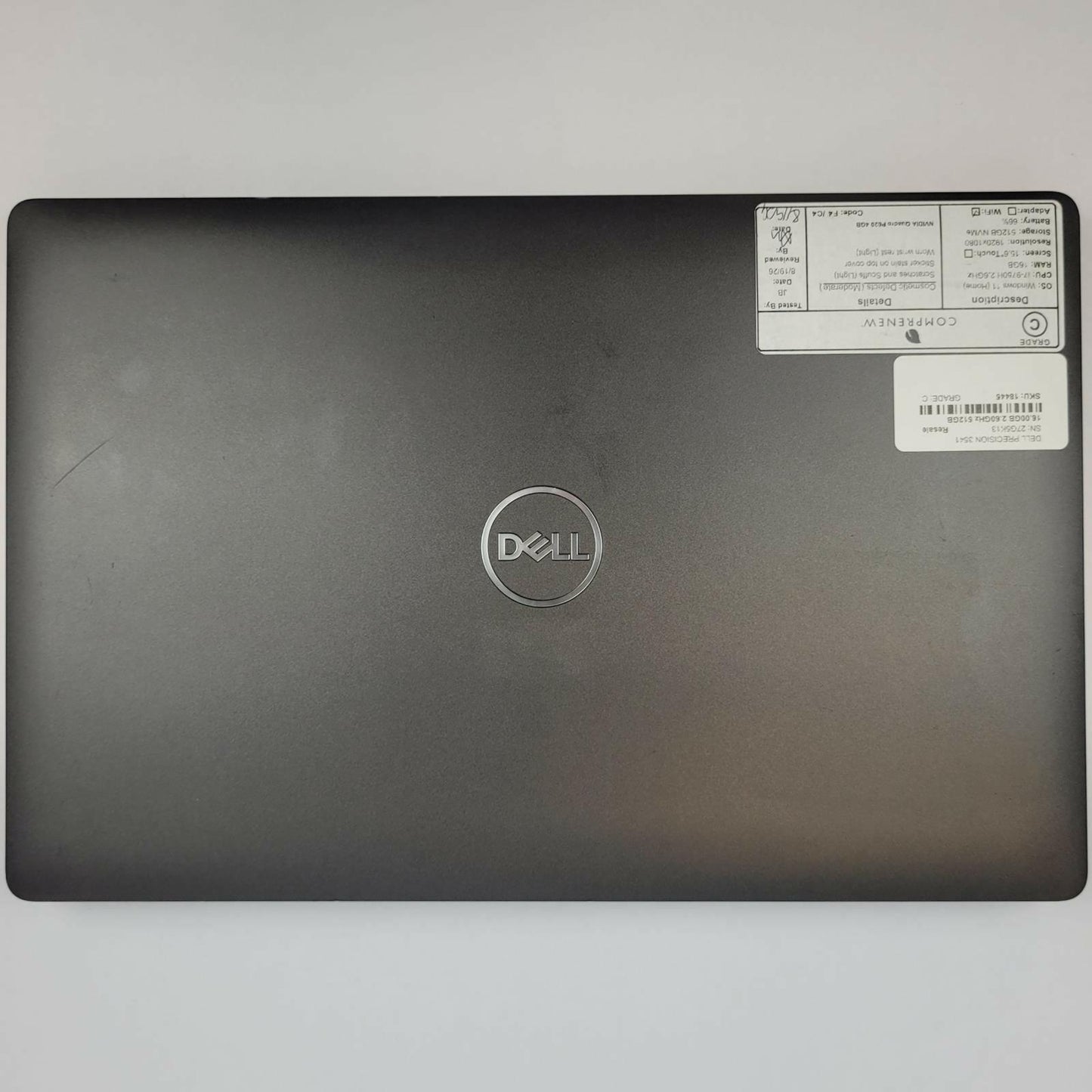 DELL PRECISION 3541 Windows 11 Home Core i7 9750H 16GB RAM 512GB NVME | Grade C