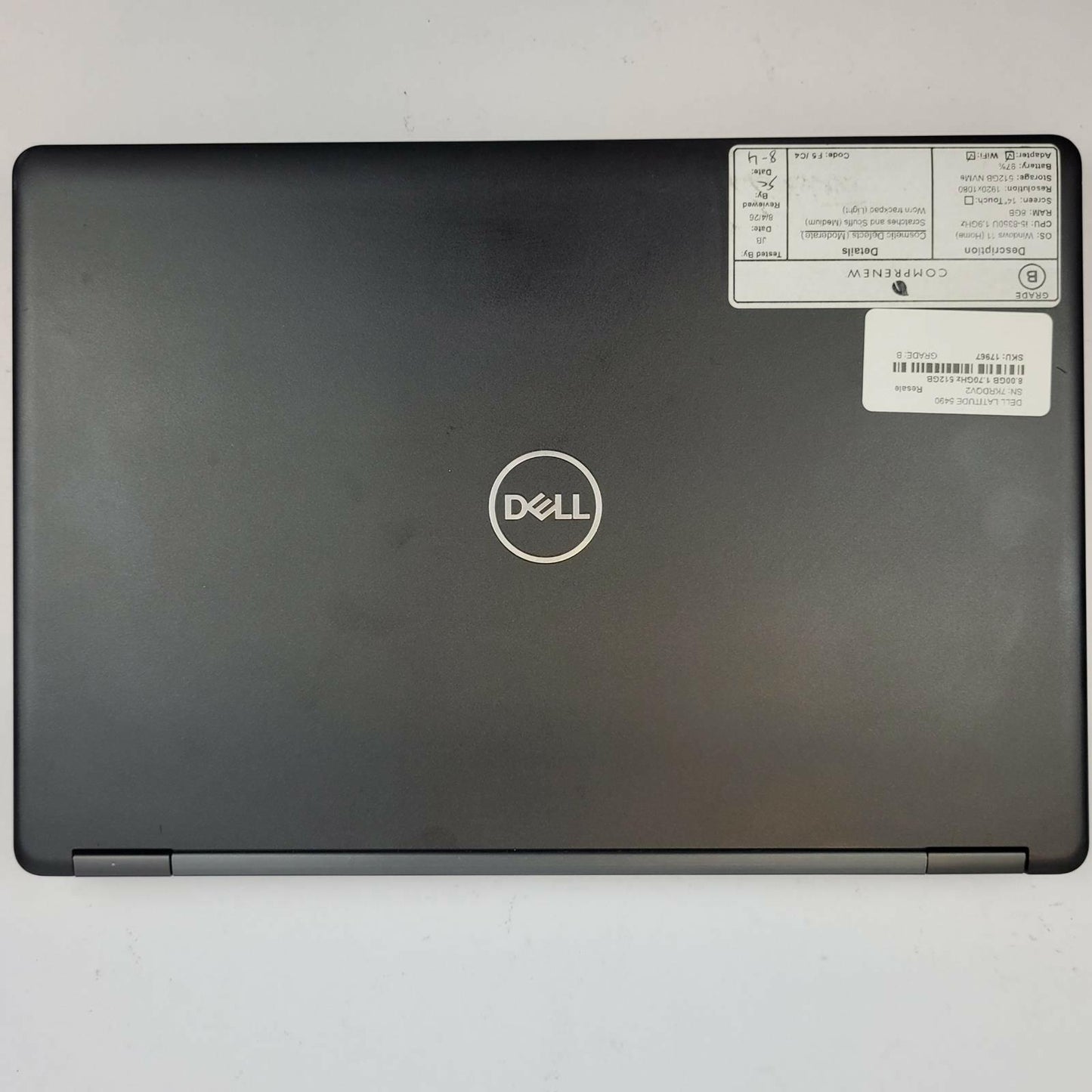 DELL LATITUDE 5490 Win 11 i5-8350U 8GB RAM 512GB NVME | Grade B | 17967