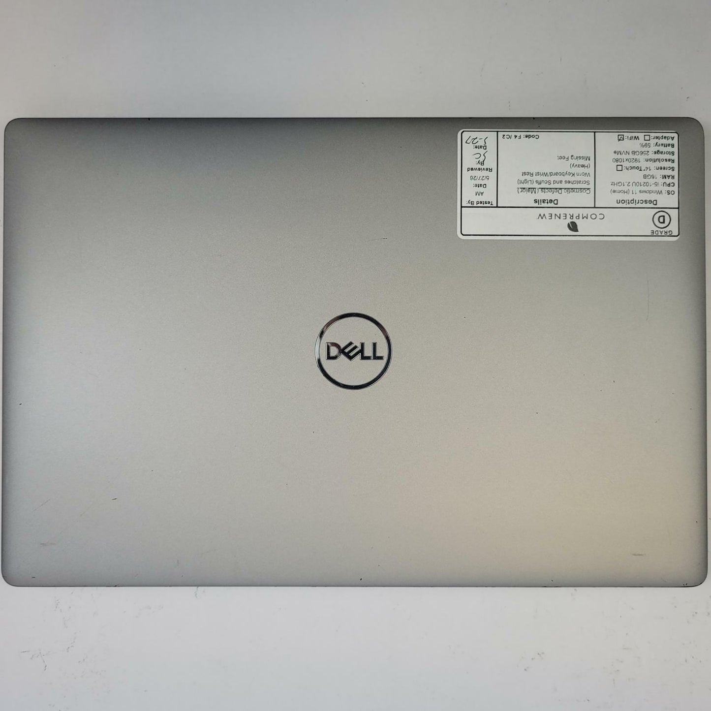 DELL LATITUDE 5410 Win 11 i5-10210U 16GB RAM 256GB NVME | Grade D | 16253