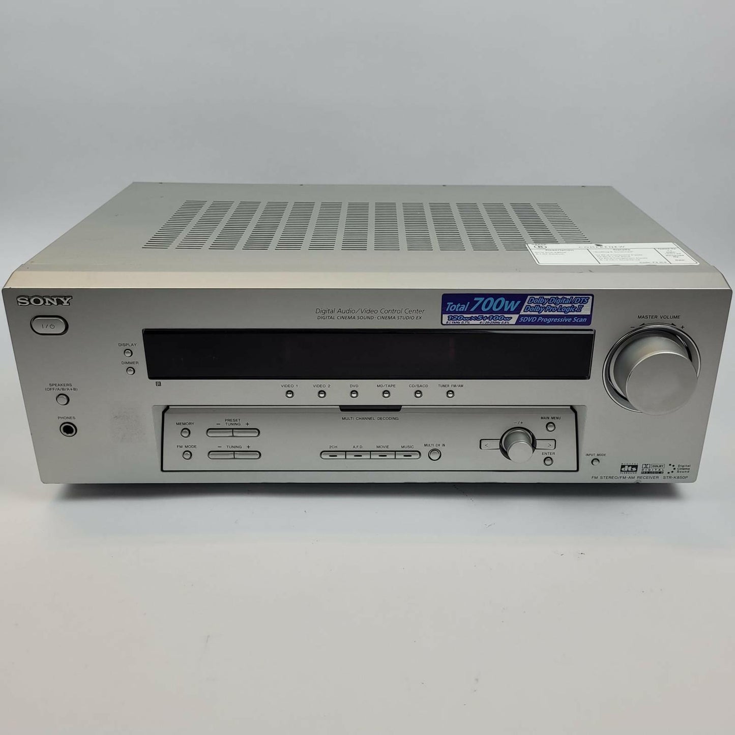 Sony STR-K850P 5.1 Channel Home Theater Receiver | Grade B