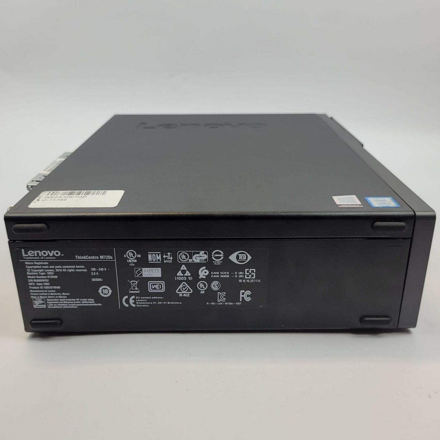 LENOVO THINKCENTRE M720S Win 11 i7-8700 8GB RAM 128GB NVMe | Grade C | 18455