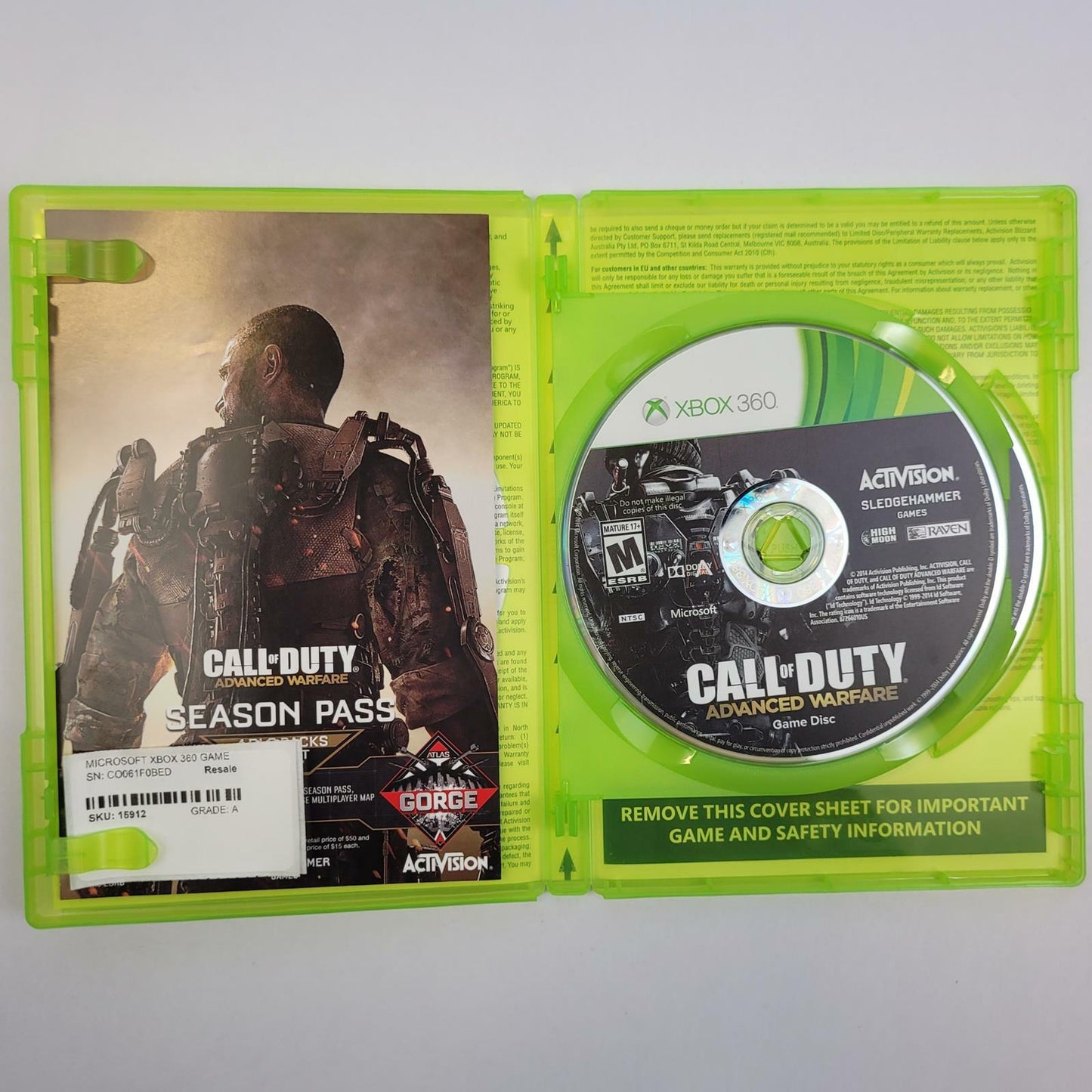 Activision Call of Duty Advanced Warfare Xbox 360 Game | Grade B