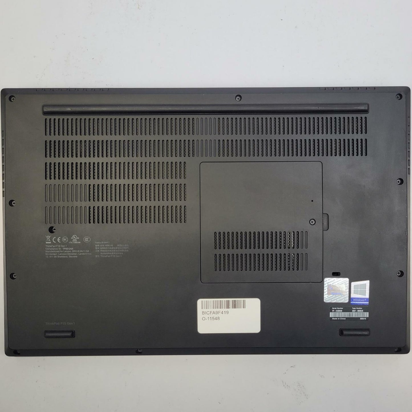 LENOVO THINKPAD P15 G1 Win 11 i7-10850H 32GB RAM 512GB NVME | Grade C | 16313