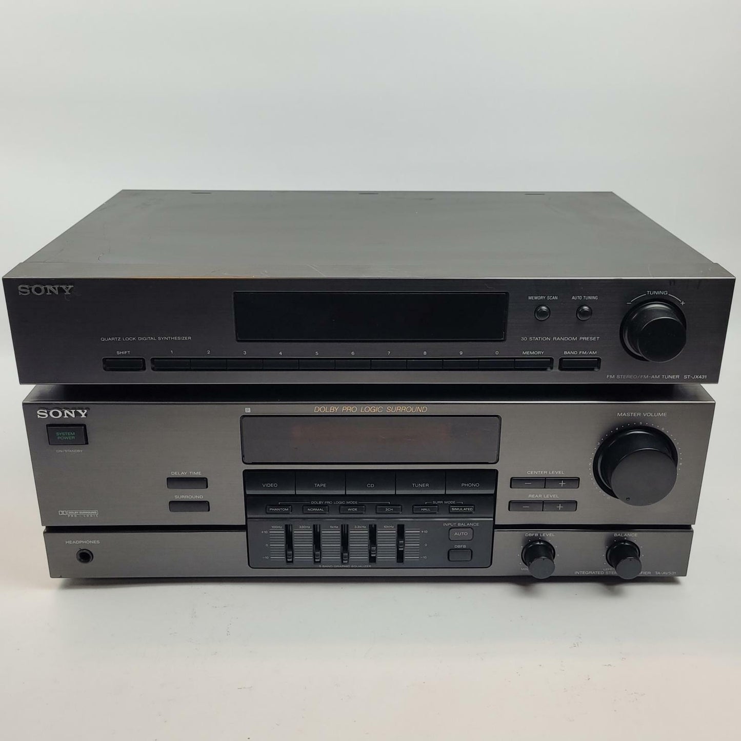 Sony TA-AV531 Integrated Stereo Amplifier with ST-JX431 FM/AM Tuner | Grade B