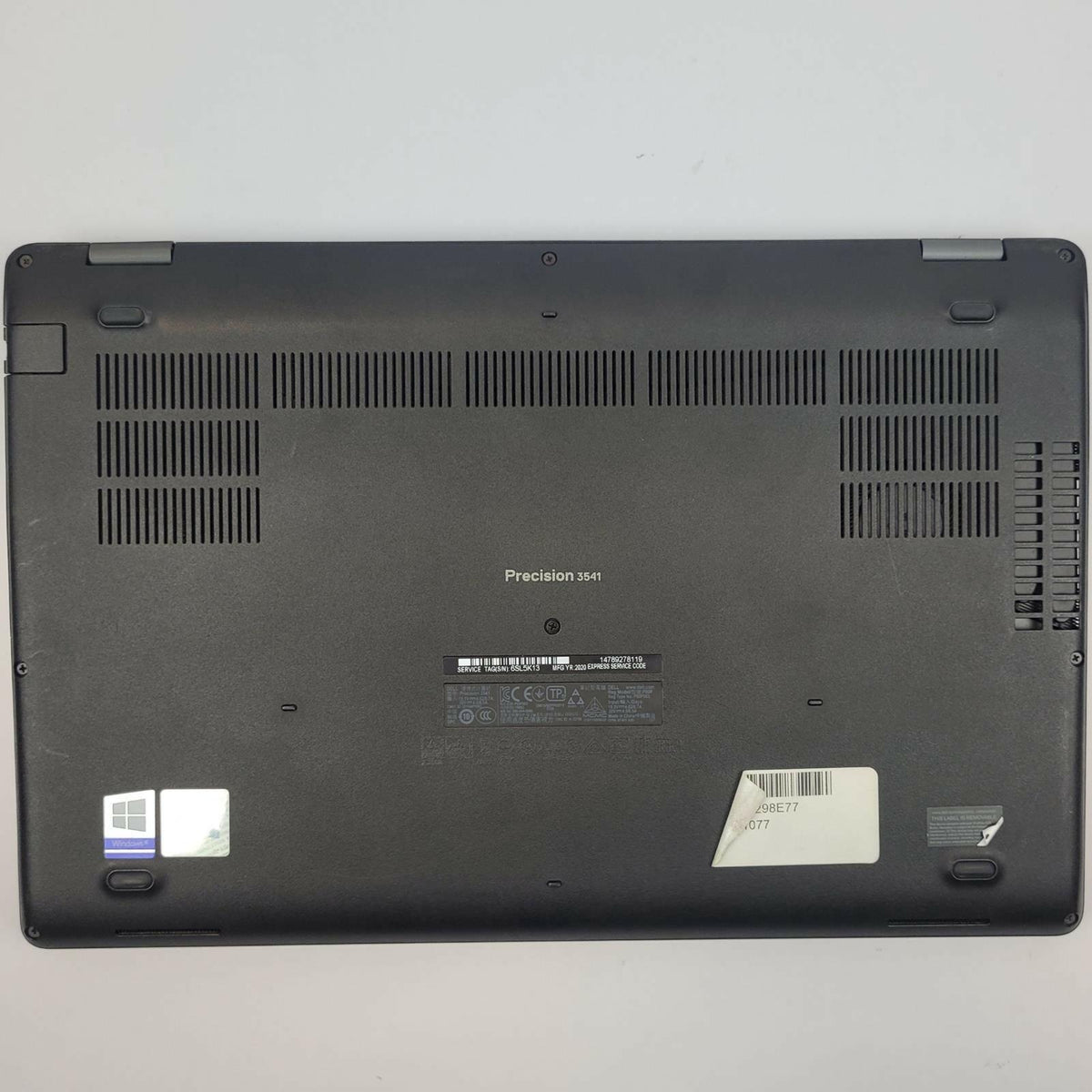DELL PRECISION 3541 Win 11 i7-9750H 16GB RAM 512GB NVME 4GB GPU | Grade C