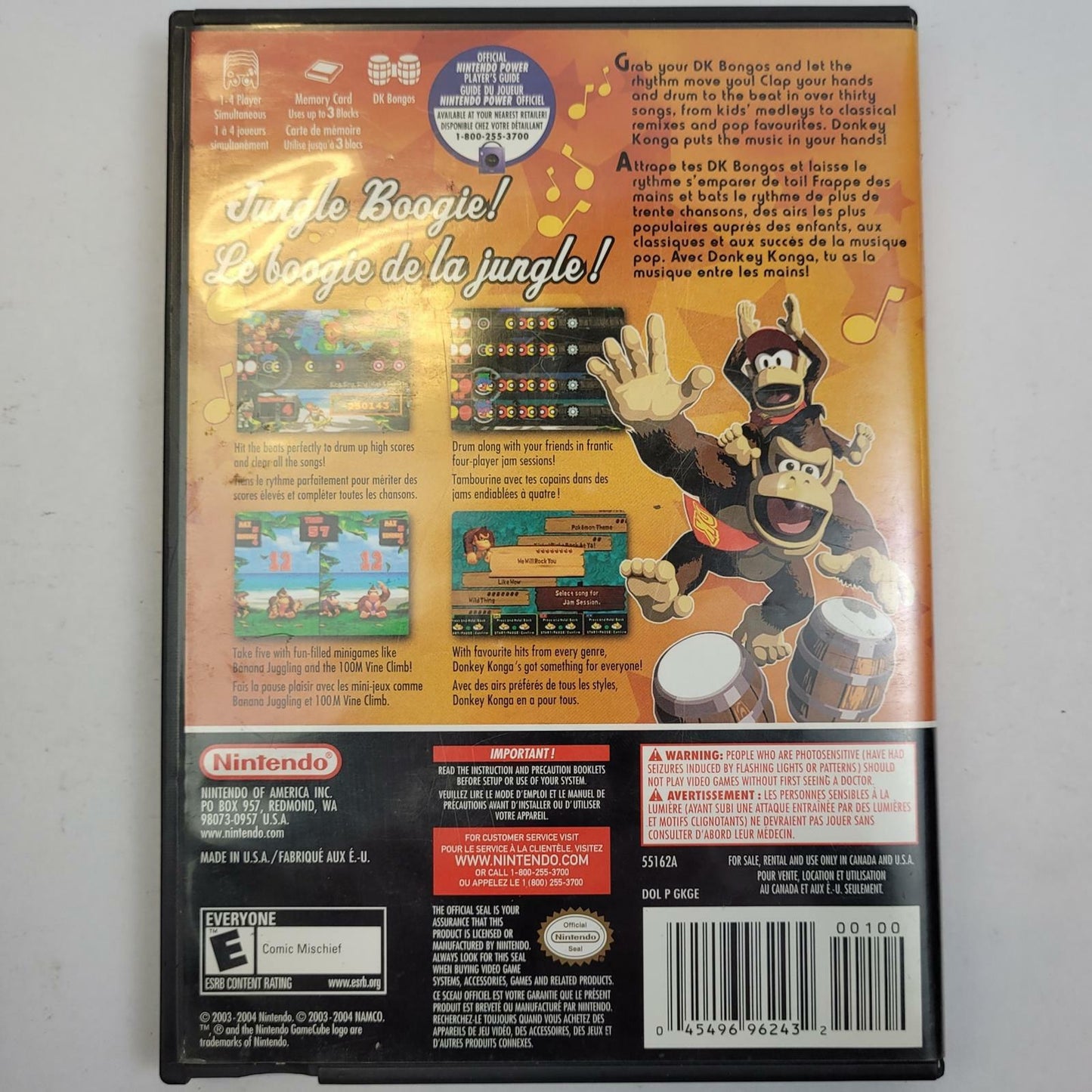 Nintendo Donkey Konga Nintendo GameCube Game with DK Bongos | Grade B