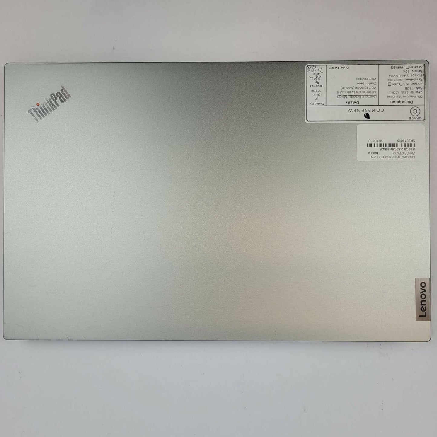 LENOVO THINKPAD E15 G4 Windows 11 i5-1235U 16GB RAM 256GB NVME | Grade C