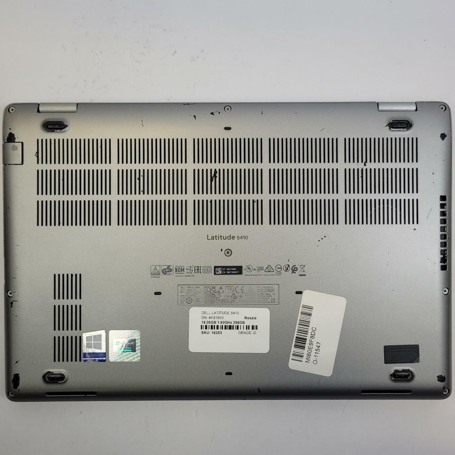 DELL LATITUDE 5410 Win 11 i5-10210U 16GB RAM 256GB NVME | Grade D | 16253