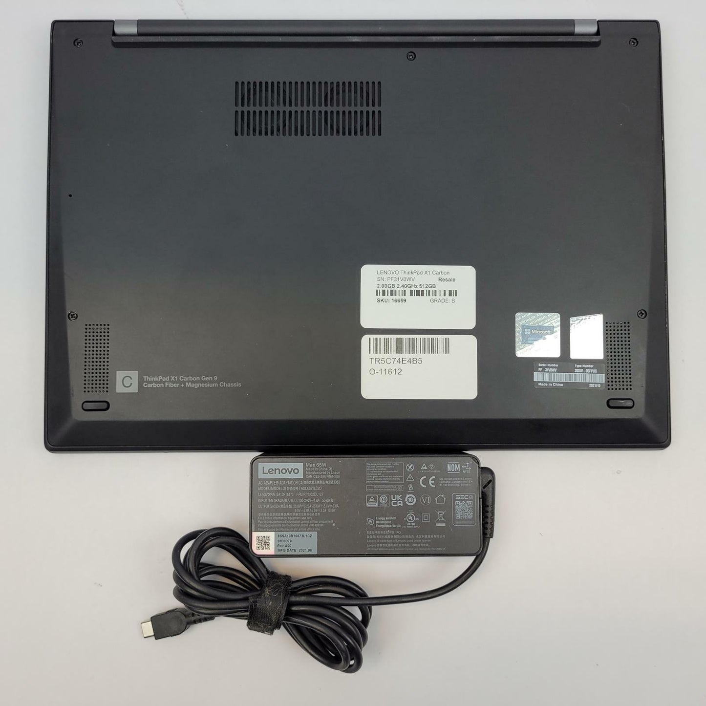 LENOVO ThinkPad X1 Carbon G9 Win11 Home i5 1135G7 16GB RAM 512GB NVME | Grade B