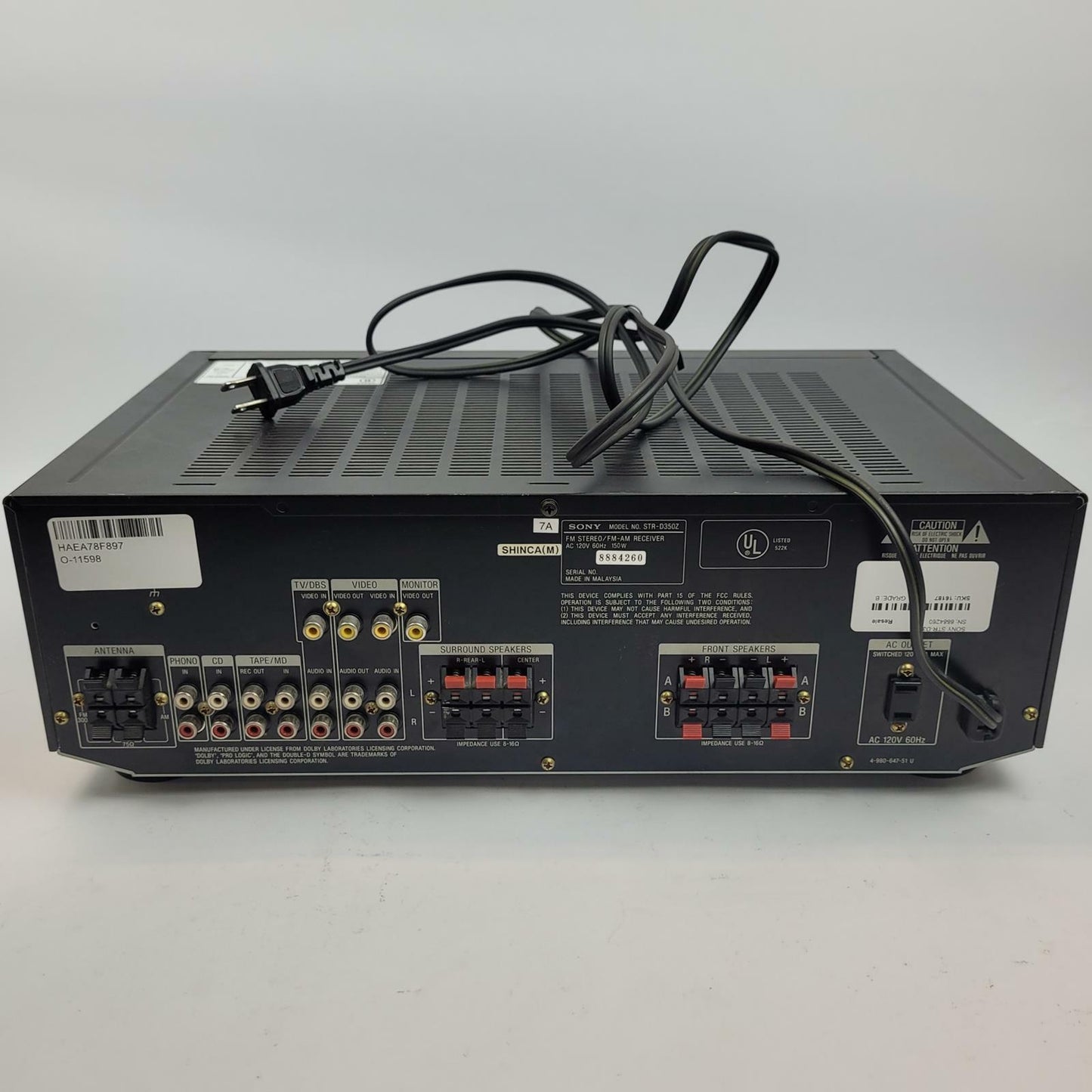 Sony STR-D350Z 5.1-Channel AV Receiver | Grade B