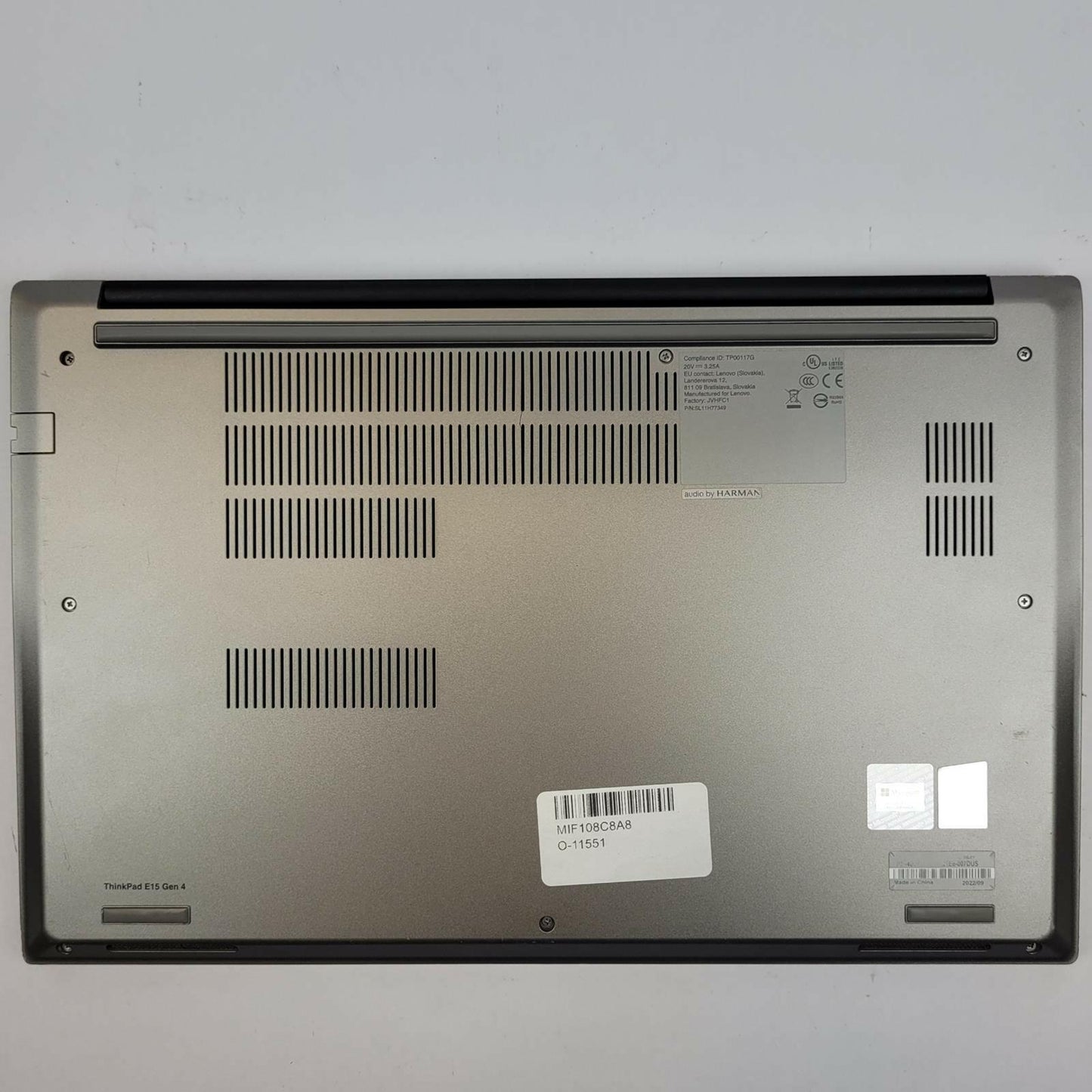 LENOVO THINKPAD E15 G4 Win 11 i5-1235U 16GB RAM 256GB NVME | Grade C | 4