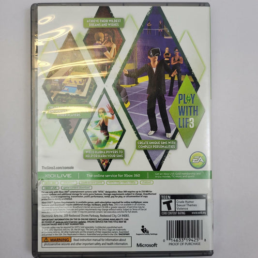 Electronic Arts The Sims 3 Xbox 360 Game | Grade B
