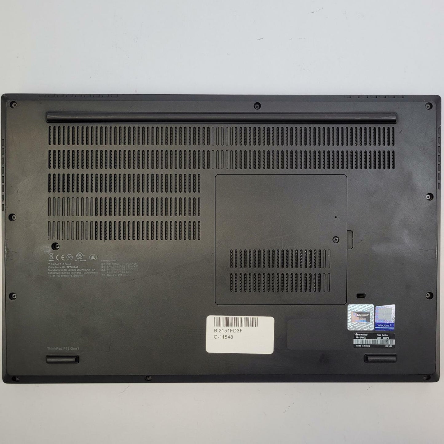 LENOVO THINKPAD P15 G1 Win 11 i7-10850H 32GB RAM 1TB NVME | Grade C | 16338