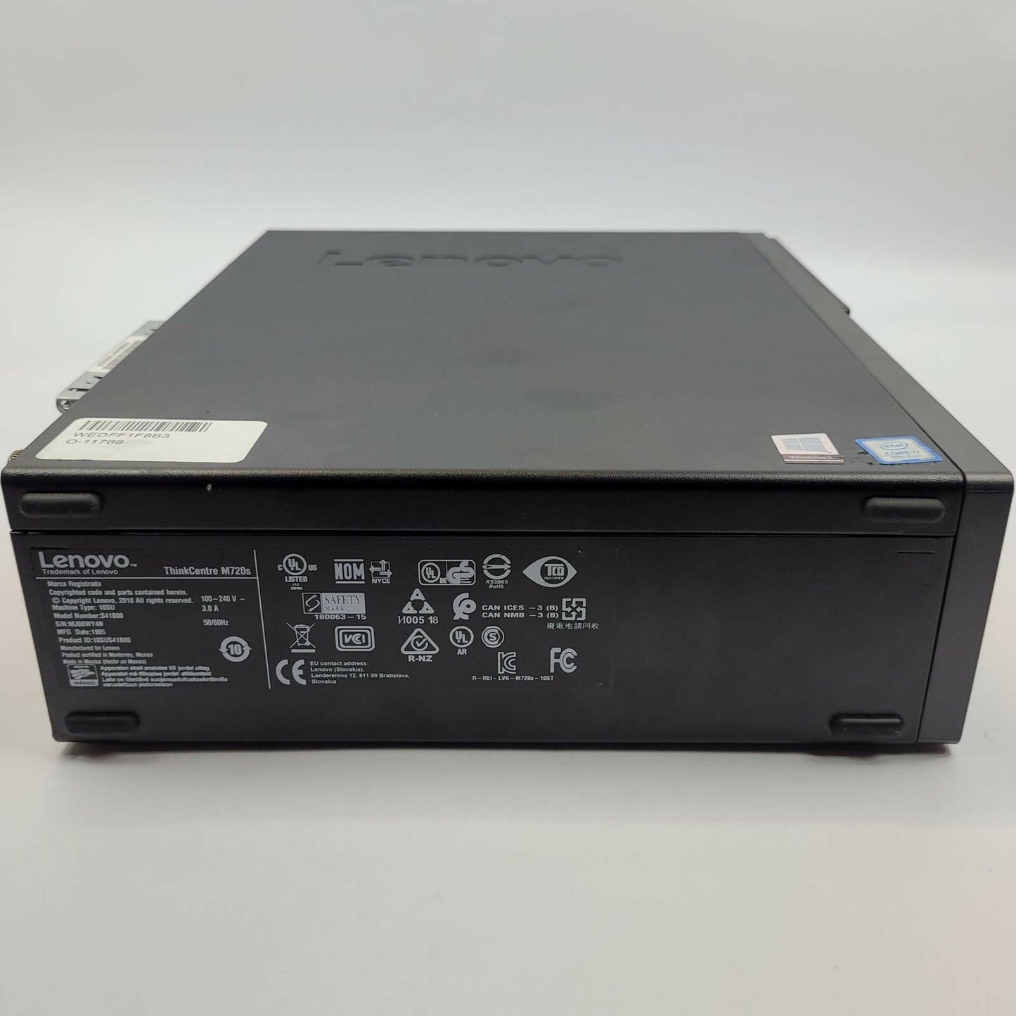 LENOVO THINKCENTRE M720S Win 11 i7-8700 8GB RAM 1TB NVMe | Grade B | 18492