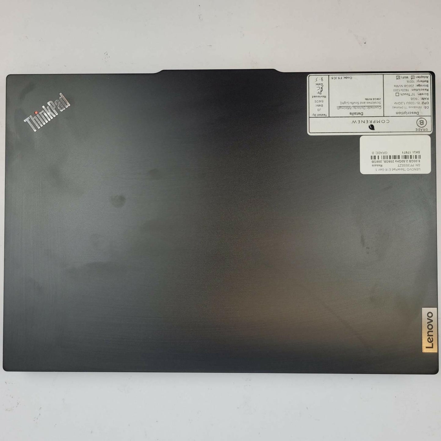 LENOVO ThinkPad E16 G1 Win 11 i5-1335U 16GB RAM 256GB+256GB NVMe | Grade B