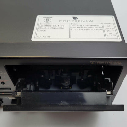 OPTIMUS SCT-56 Double Cassette Deck | Grade B